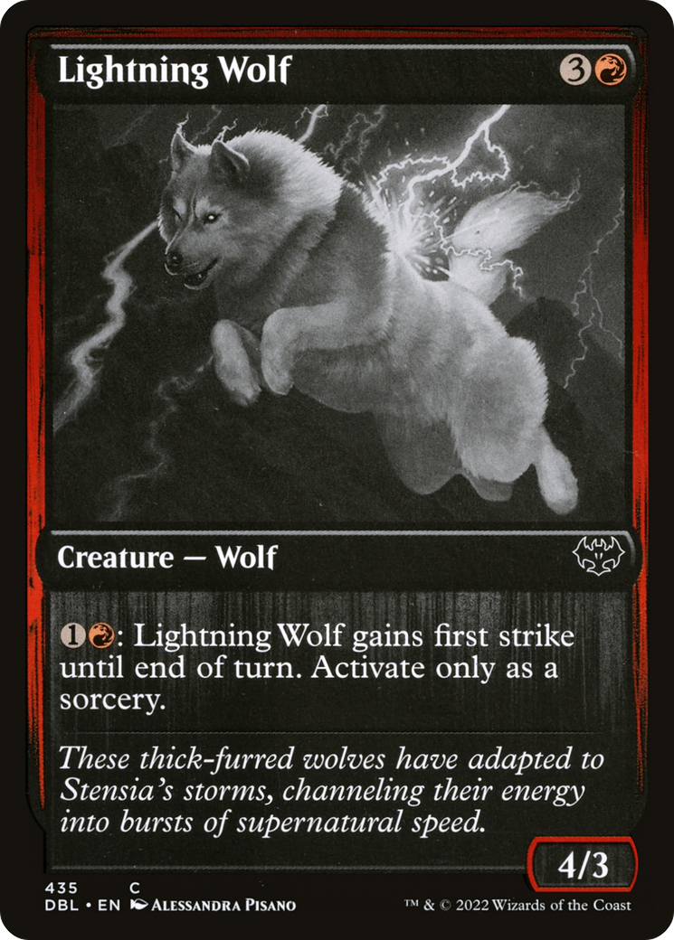 Lightning Wolf (DBL-435)  Foil - Innistrad: Double Feature