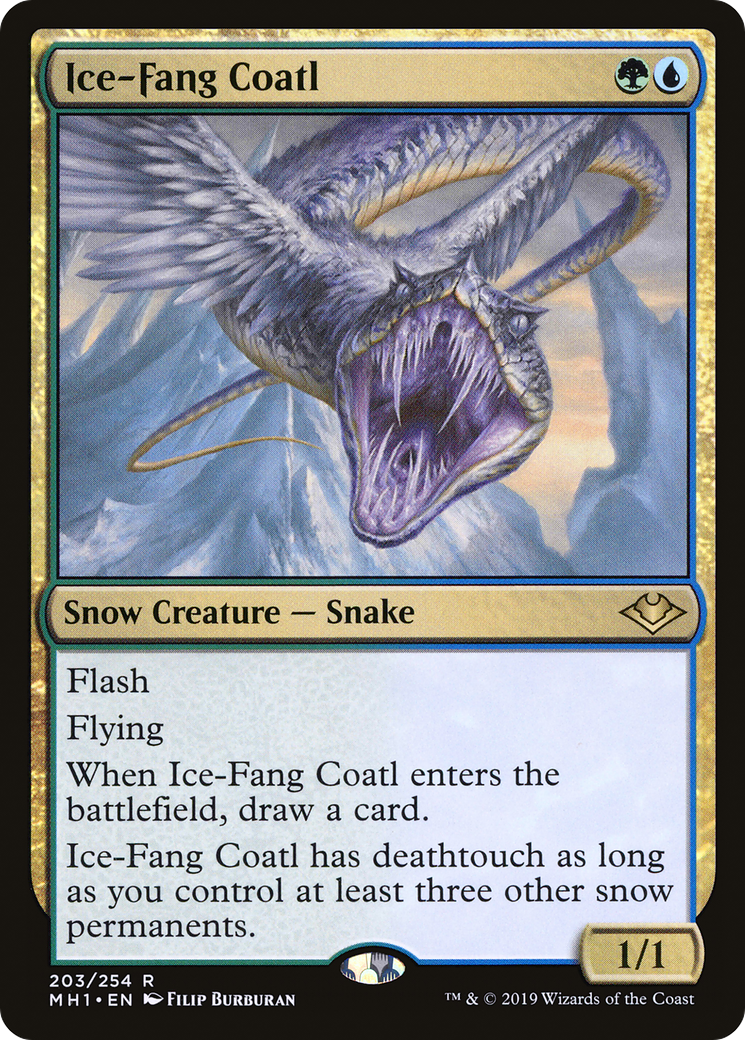 Ice-Fang Coatl (MH1-203)  Foil - Modern Horizons