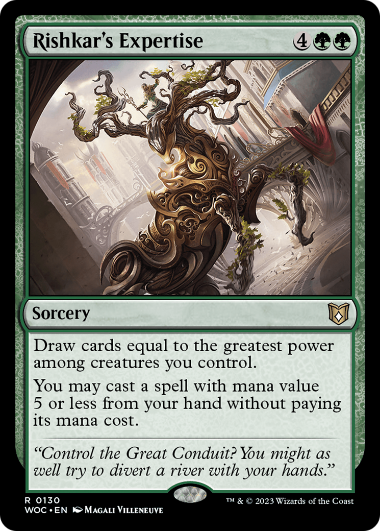 Rishkar's Expertise (WOC-130)  - Wilds of Eldraine Commander
