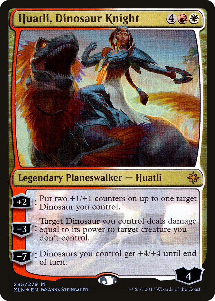 Huatli, Dinosaur Knight (XLN-285)  - Ixalan