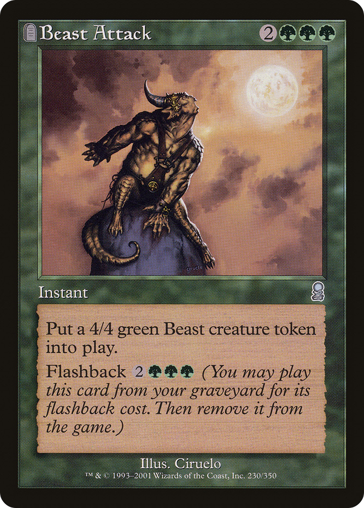 Beast Attack (ODY-230)  - Odyssey: (tombstone)