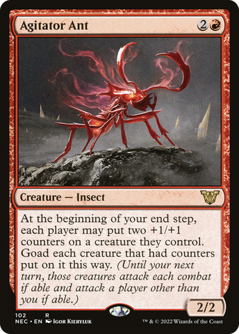 Agitator Ant (NEC-102)  - Neon Dynasty Commander