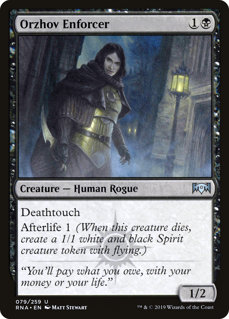 Orzhov Enforcer (RNA-079)  Foil - Ravnica Allegiance