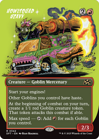 Howlsquad Heavy (Borderless) (DFT-342) - Aetherdrift (Borderless) Foil