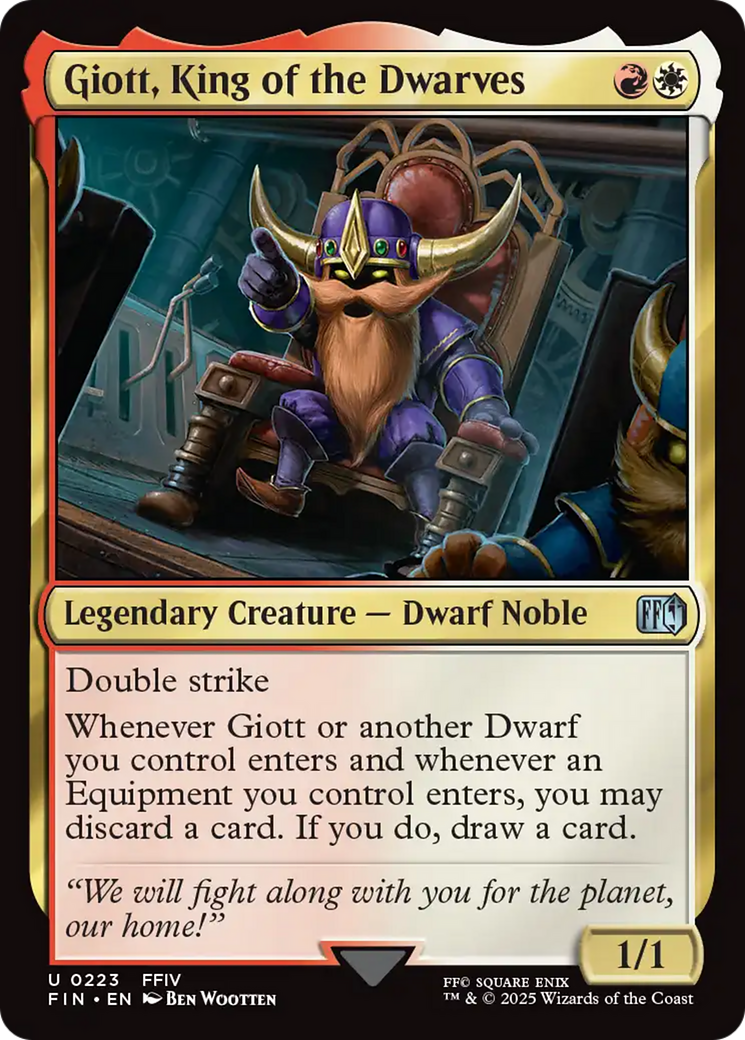 Giott, King of the Dwarves (FIN-223)  - FINAL FANTASY