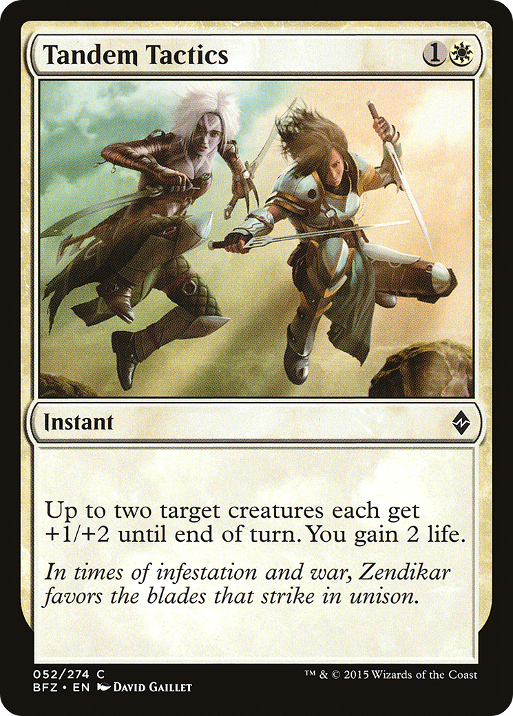 Tandem Tactics (BFZ-052)  - Battle for Zendikar