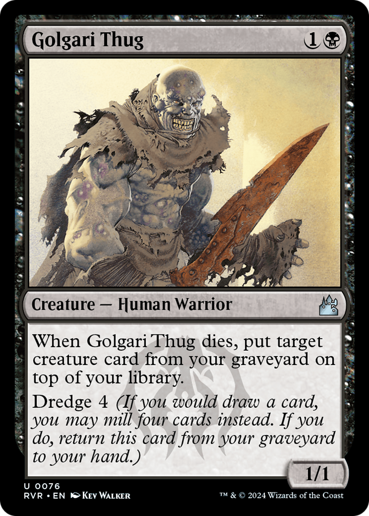 Golgari Thug (RVR-076)  - Ravnica Remastered