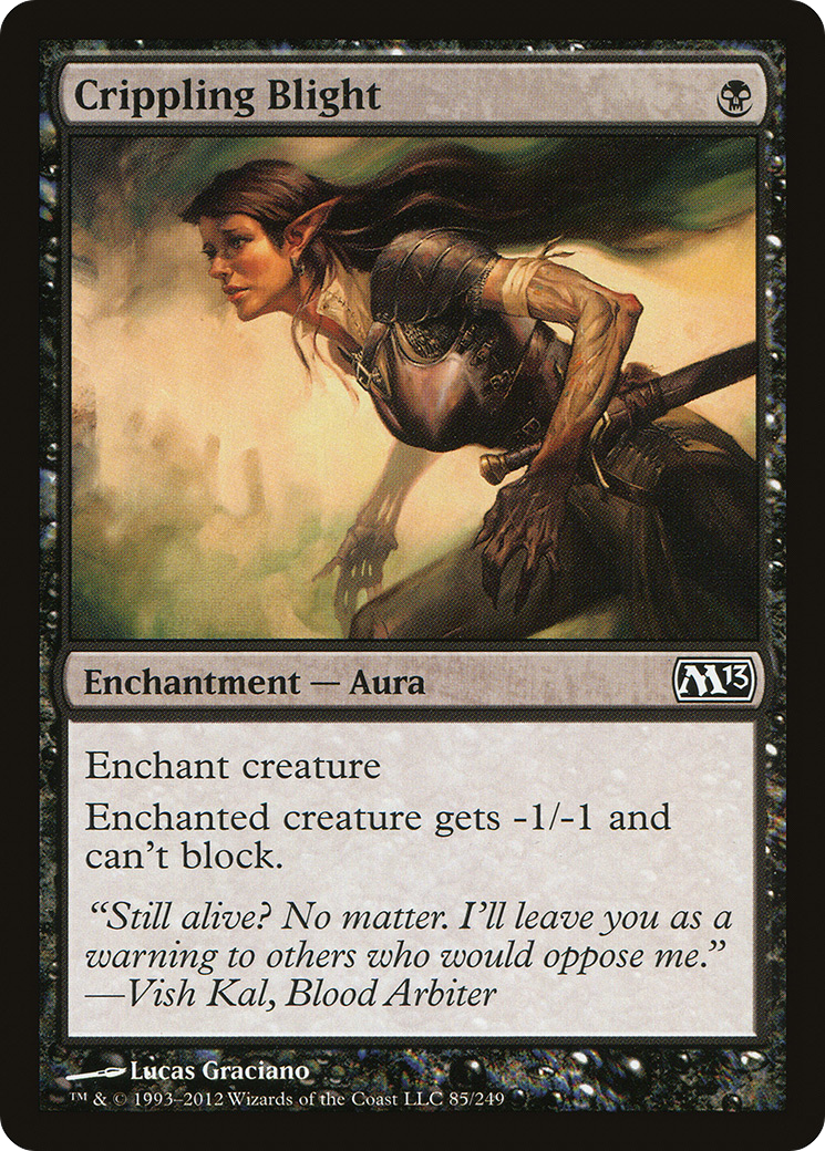 Crippling Blight (M13-085)  Foil - Magic 2013