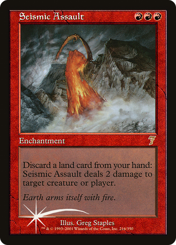 Seismic Assault (7ED-216★) - Seventh Edition Foil