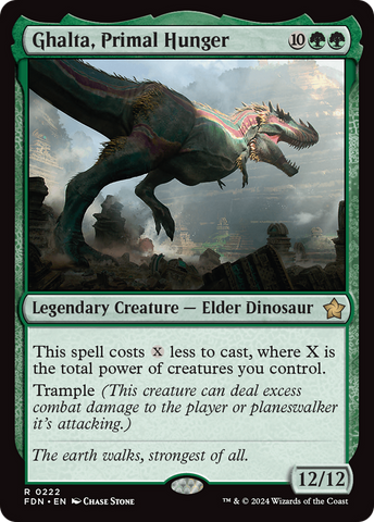Ghalta, Primal Hunger (FDN-222)  Foil - Foundations