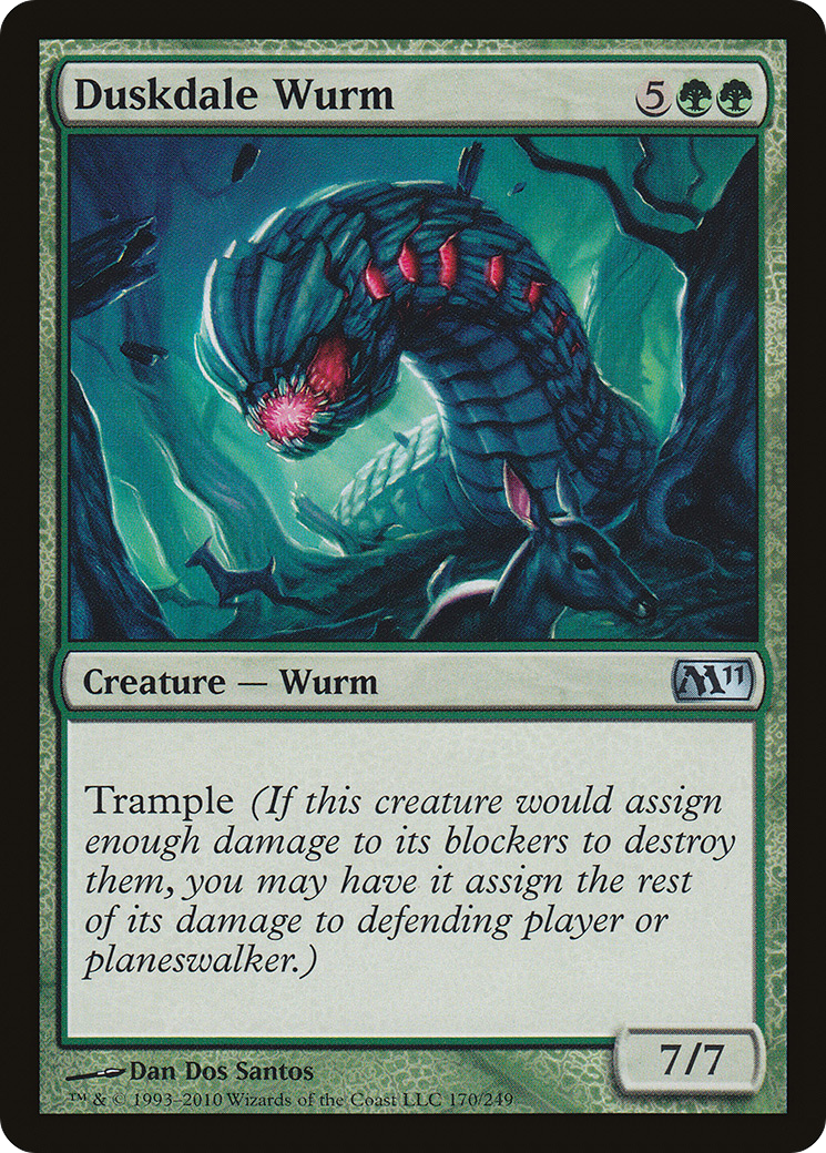 Duskdale Wurm (M11-170)  - Magic 2011