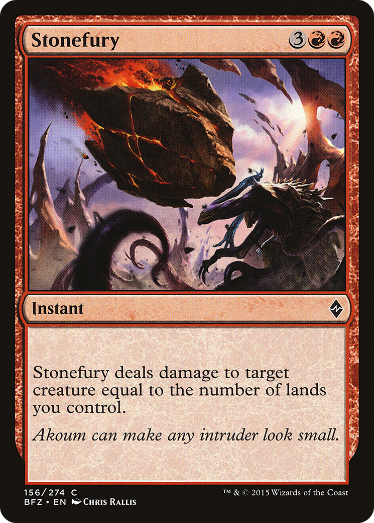 Stonefury (BFZ-156)  - Battle for Zendikar