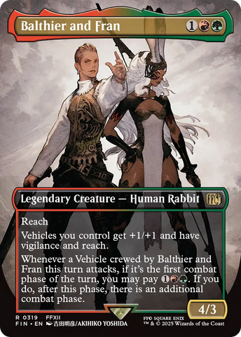 Balthier and Fran (0319) (Borderless) (FIN-319)  - FINAL FANTASY