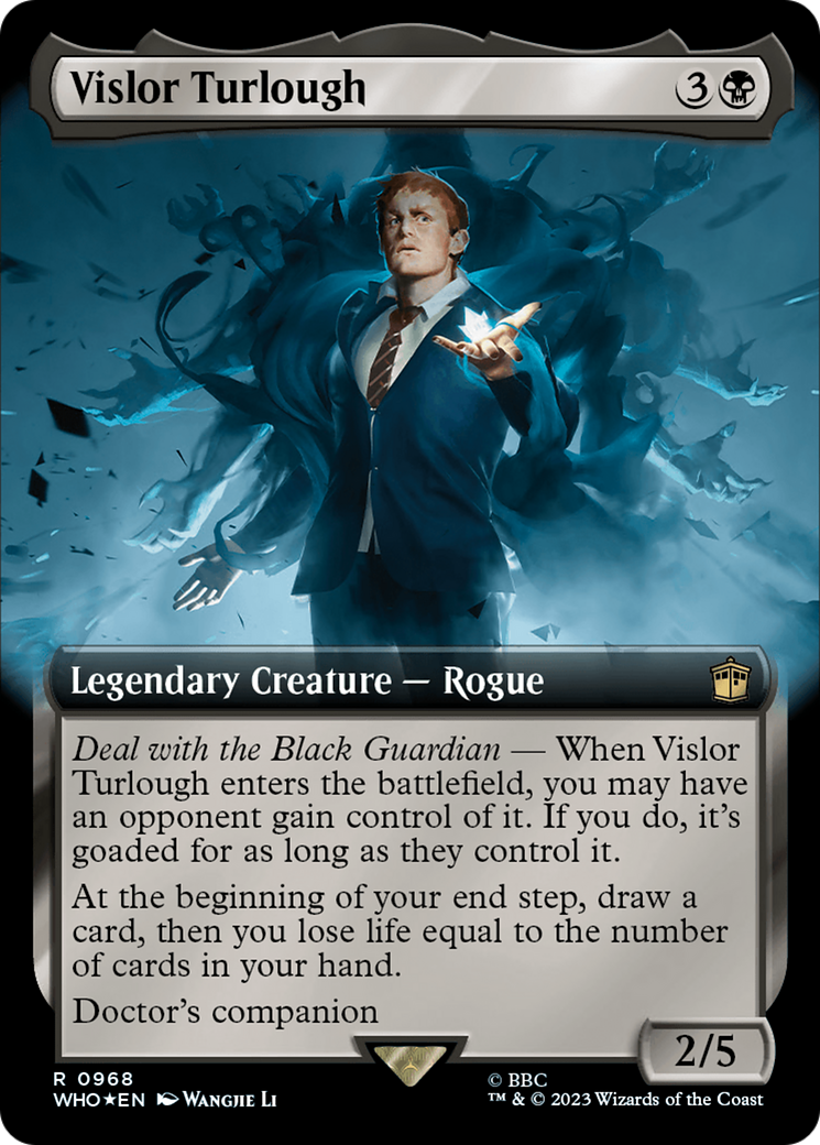 Vislor Turlough (Extended Art) (Surge Foil) (WHO-968)  Foil - Doctor Who: (Extended Art)