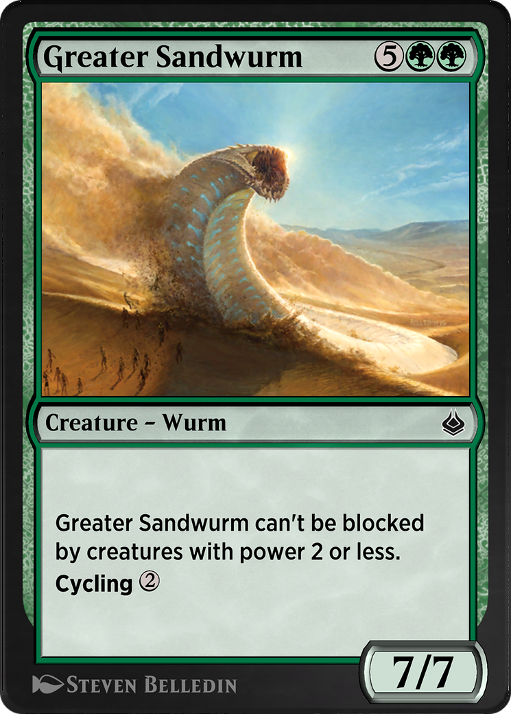 Greater Sandwurm (AKR-192)  - Amonkhet Remastered
