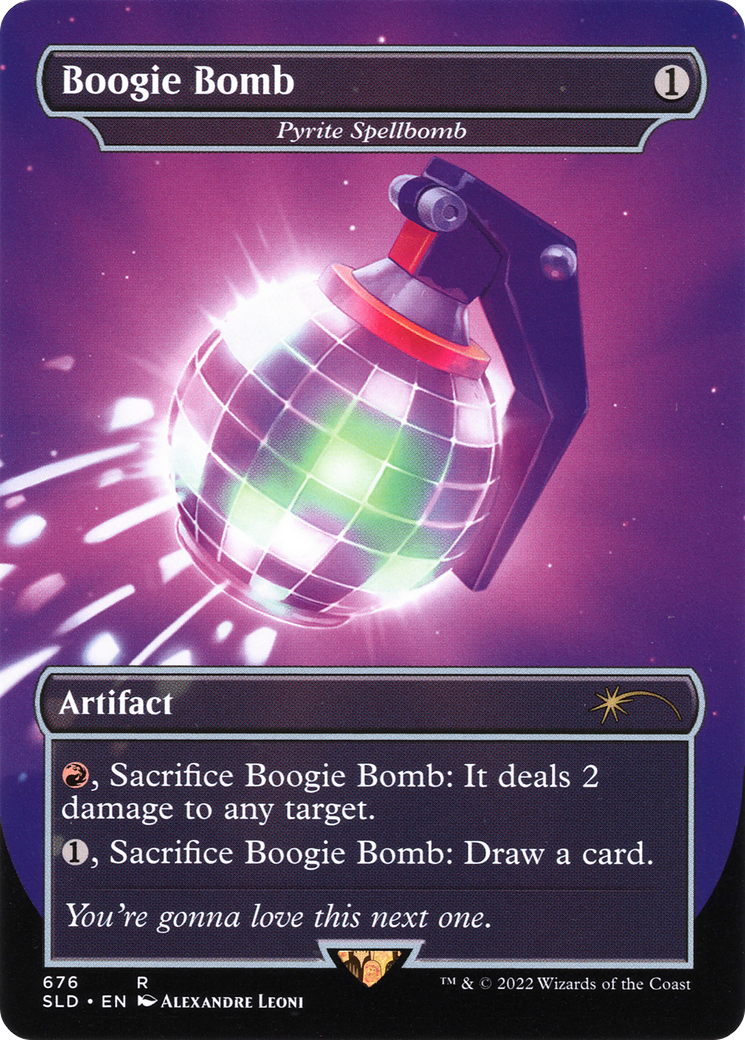 Boogie Bomb - Pyrite Spellbomb (SLD-676)  - Secret Lair Drop / Boogie Bomb (Borderless)