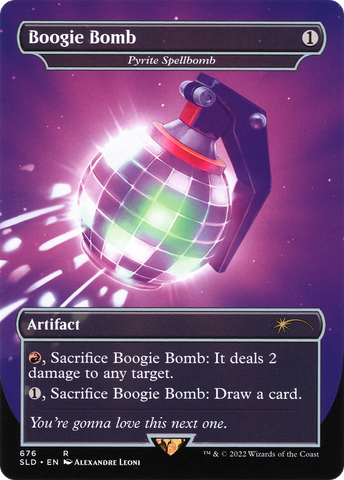 Boogie Bomb - Pyrite Spellbomb (SLD-676)  - Secret Lair Drop / Boogie Bomb (Borderless)