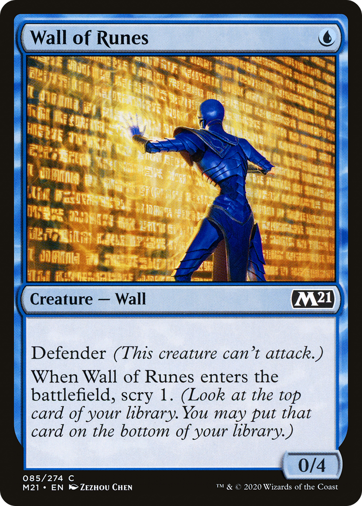 Wall of Runes (M21-085)  Foil - Core Set 2021