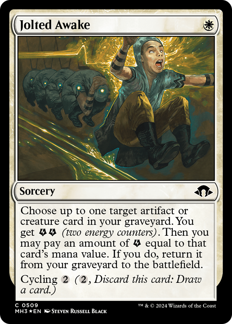 Jolted Awake (Ripple Foil) (MH3-509)  Foil - Modern Horizons 3