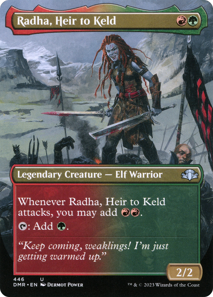 Radha, Heir to Keld (Borderless) (DMR-446)  - Dominaria Remastered