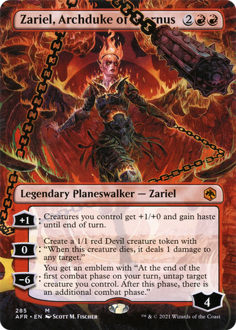 Zariel, Archduke of Avernus (Borderless) (AFR-285)  - Adventures in the Forgotten Realms