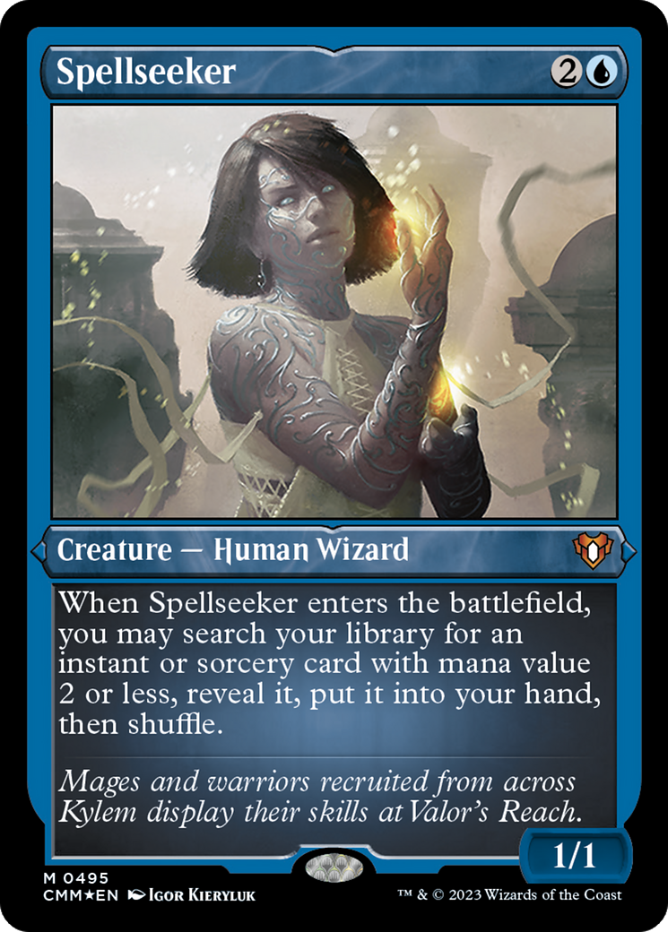 Spellseeker (CMM-495)  Etched Foil - Commander Masters