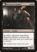 Ravenous Demon (DKA-071)  Foil - Dark Ascension: (Double Faced Transform)