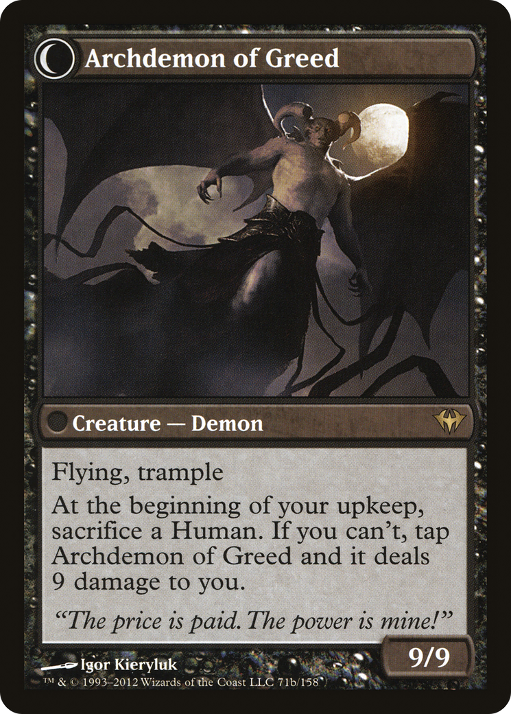 Ravenous Demon (DKA-071)  Foil - Dark Ascension: (Double Faced Transform)