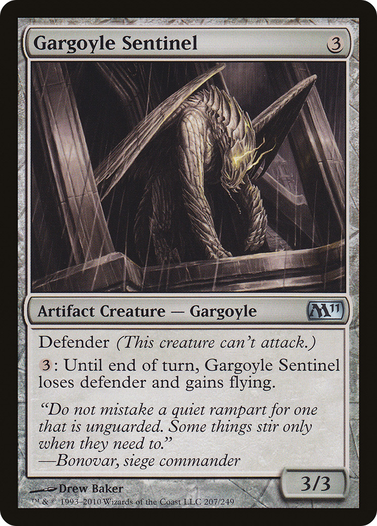 Gargoyle Sentinel (M11-207)  Foil - Magic 2011