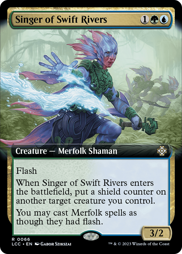 Singer of Swift Rivers (Extended Art) (LCC-066)  - The Lost Caverns of Ixalan Commander: (Extended Art)
