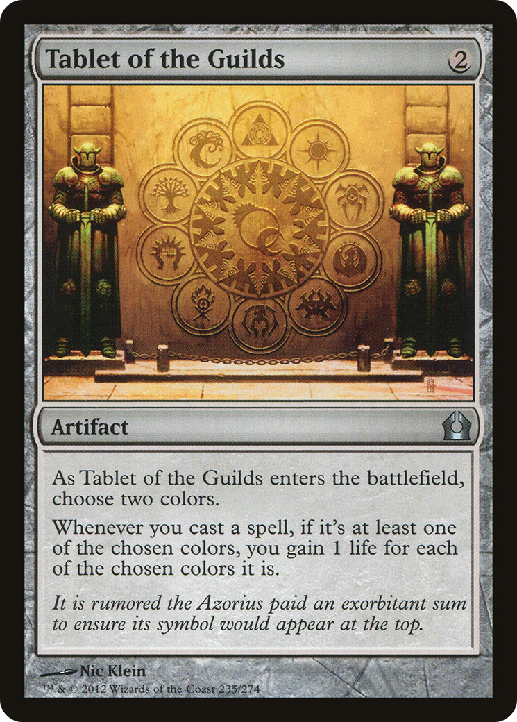 Tablet of the Guilds (RTR-235)  - Return to Ravnica