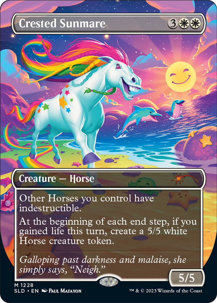 Crested Sunmare (SLD-1228)  Foil - Secret Lair Drop (Borderless)