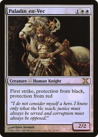 Paladin en-Vec (10E-32★)  Foil - Tenth Edition