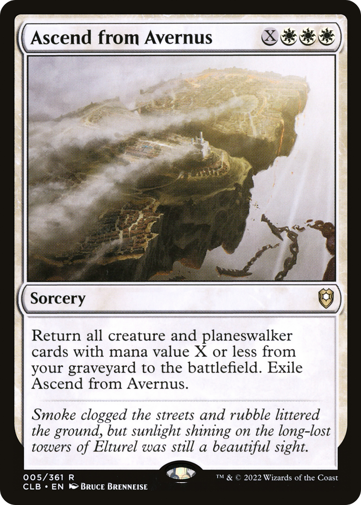 Ascend from Avernus (CLB-005)  - Commander Legends: Battle for Baldur's Gate
