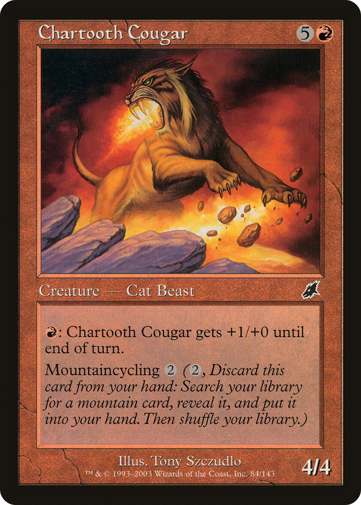 Chartooth Cougar (SCG-084)  Foil - Scourge