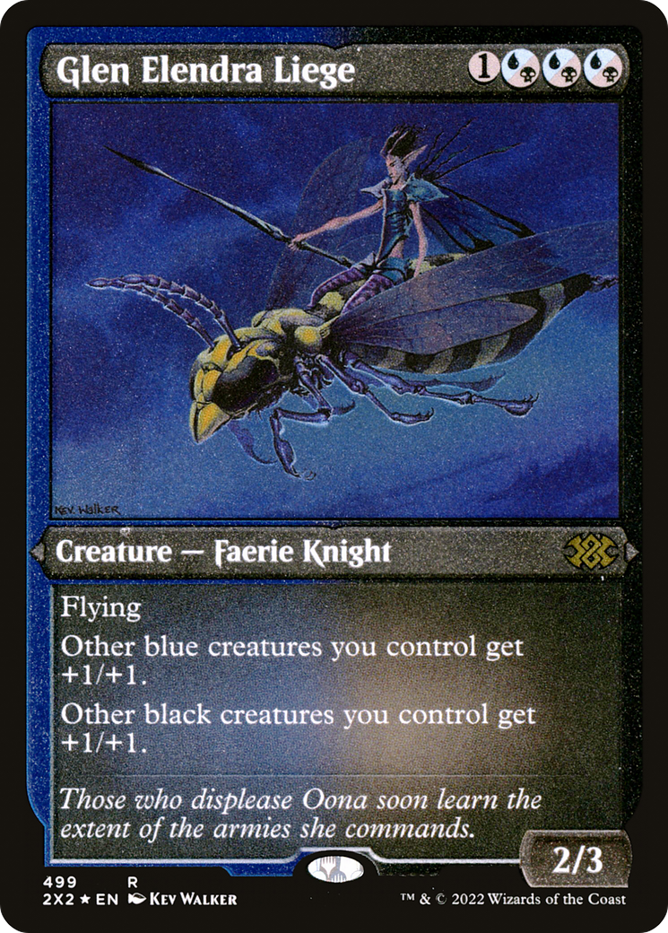 Glen Elendra Liege (Foil Etched) (2X2-499)  Foil - Double Masters 2022