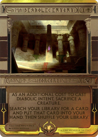 Diabolic Intent (MPS2-022)  Foil - Amonkhet Invocations (Borderless)