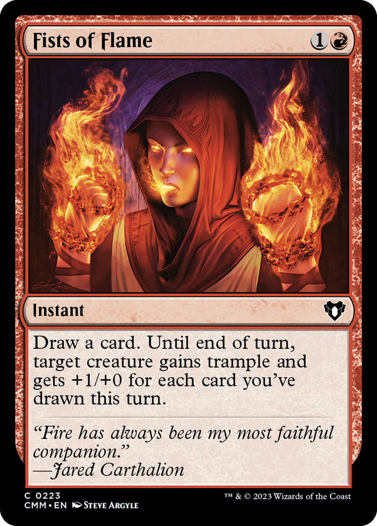 Fists of Flame (CMM-223)  - Commander Masters
