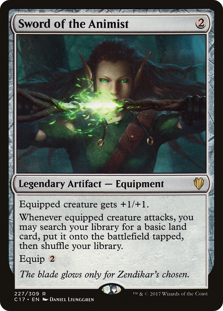 Sword of the Animist (C17-227)  - Commander 2017