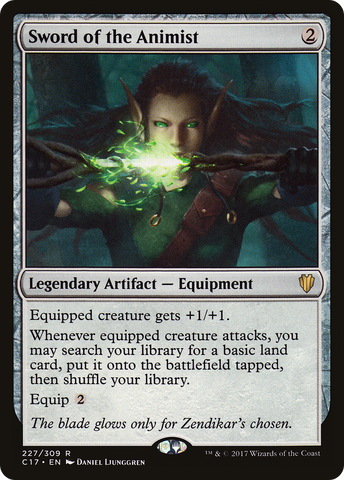 Sword of the Animist (C17-227)  - Commander 2017