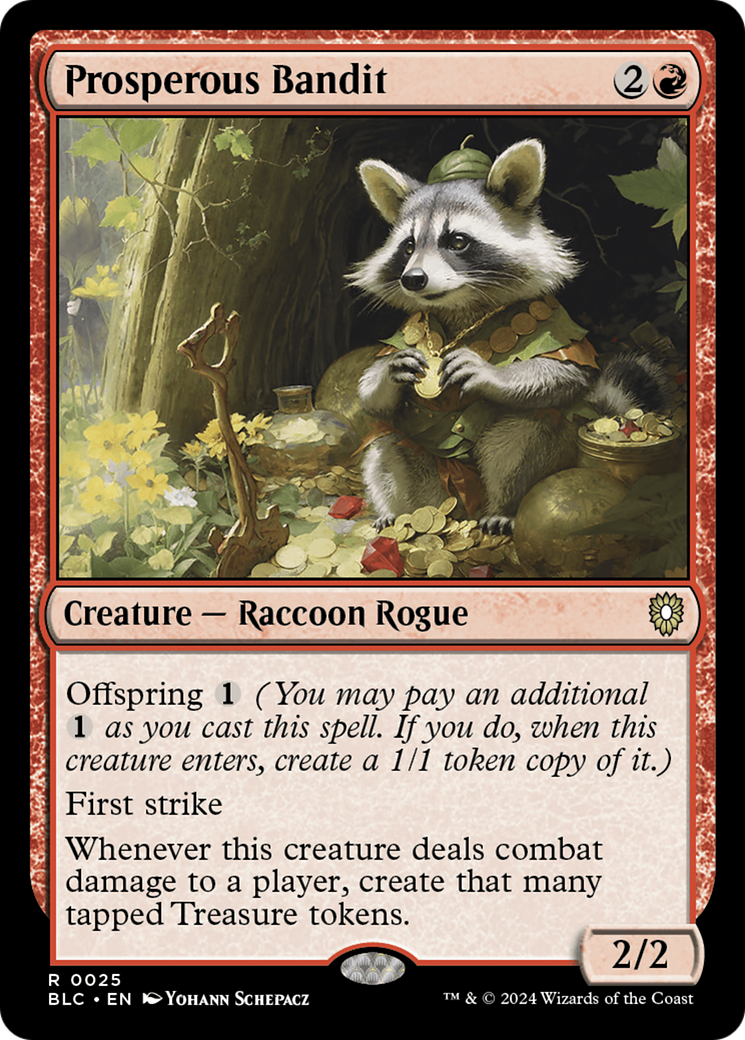 Prosperous Bandit (BLC-025)  - Bloomburrow Commander