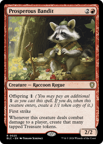 Prosperous Bandit (BLC-025)  - Bloomburrow Commander