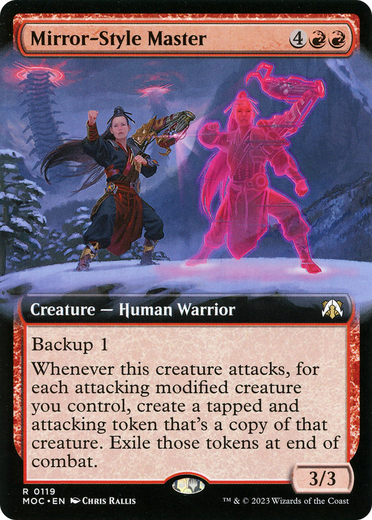 Mirror-Style Master (Extended Art) (MOC-119)  Foil - March of the Machine Commander: (Extended Art)
