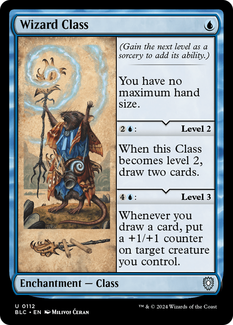 Wizard Class (BLC-112)  - Bloomburrow Commander
