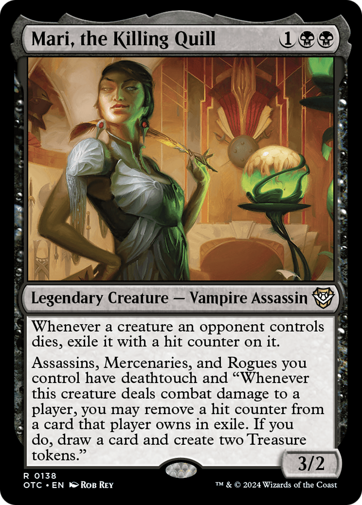 Mari, the Killing Quill (OTC-138)  - Outlaws of Thunder Junction Commander