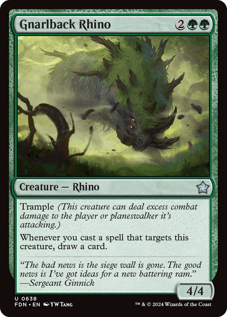Gnarlback Rhino (FDN-638)  - Foundations