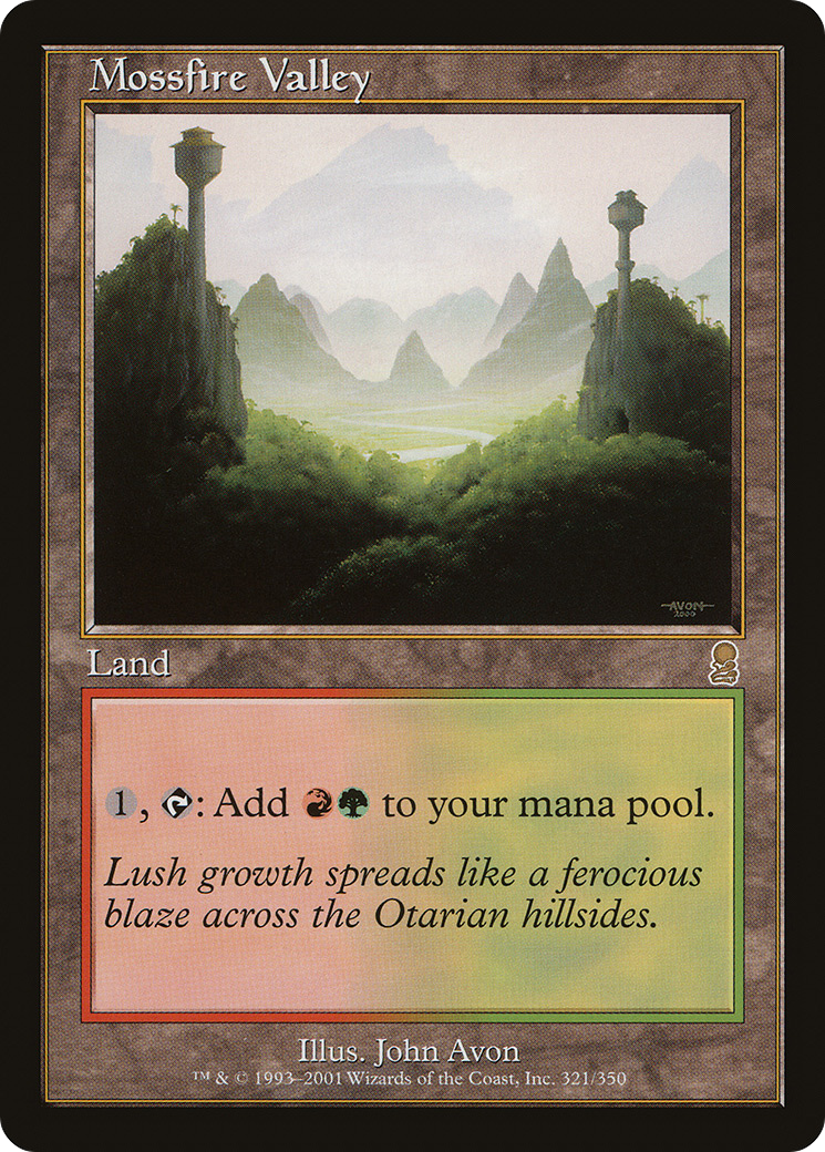 Mossfire Valley (ODY-321)  Foil - Odyssey