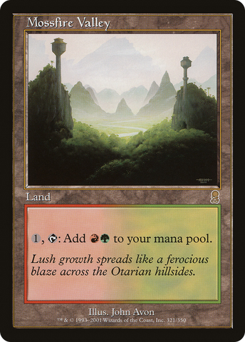 Mossfire Valley (ODY-321)  Foil - Odyssey
