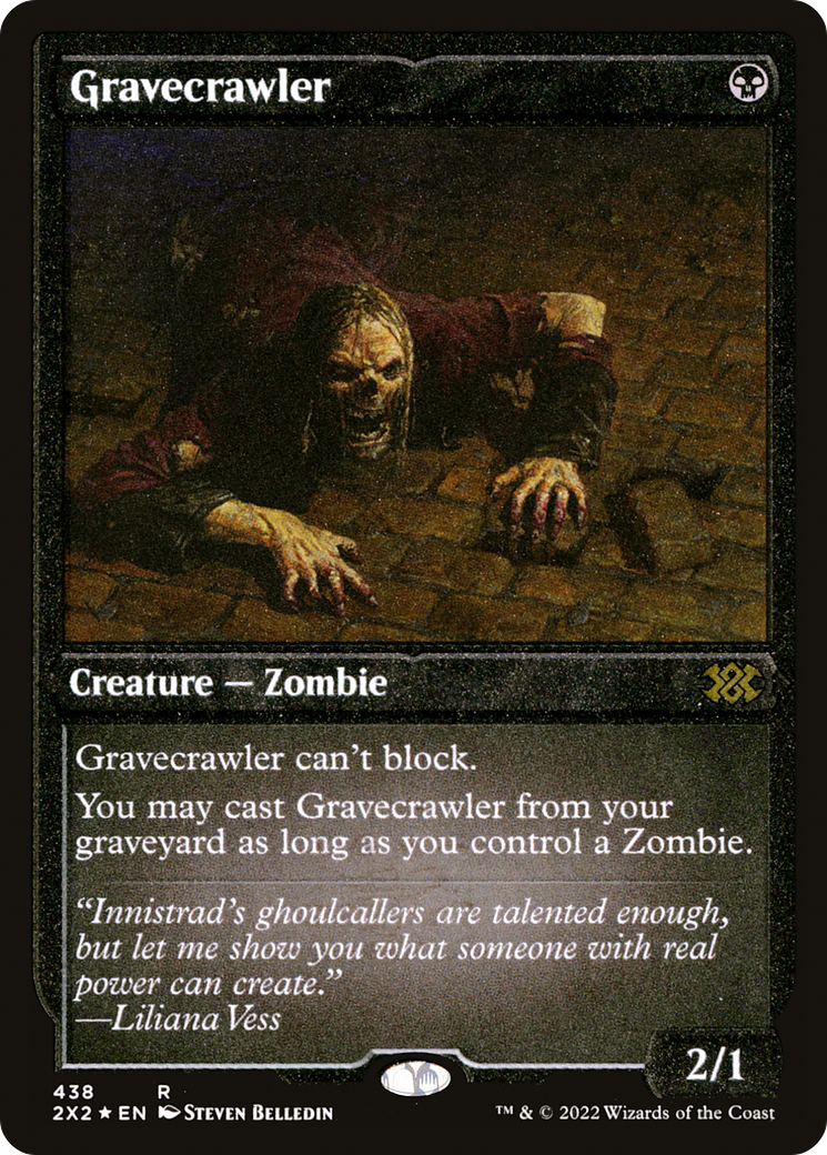 Gravecrawler (Foil Etched) (2X2-438)  Foil - Double Masters 2022