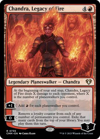 Chandra, Legacy of Fire (CMM-735)  - Commander Masters